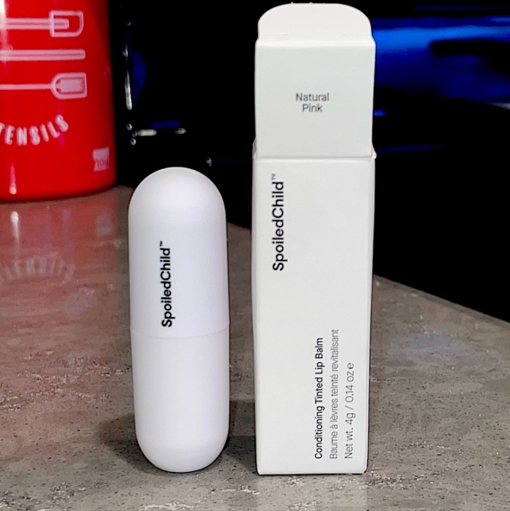 NIB Spoiled Child Conditioning Tinted Lip Balm in "Natural Pink